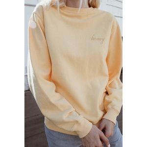 Brandy Melville Erica honey sweatshirt